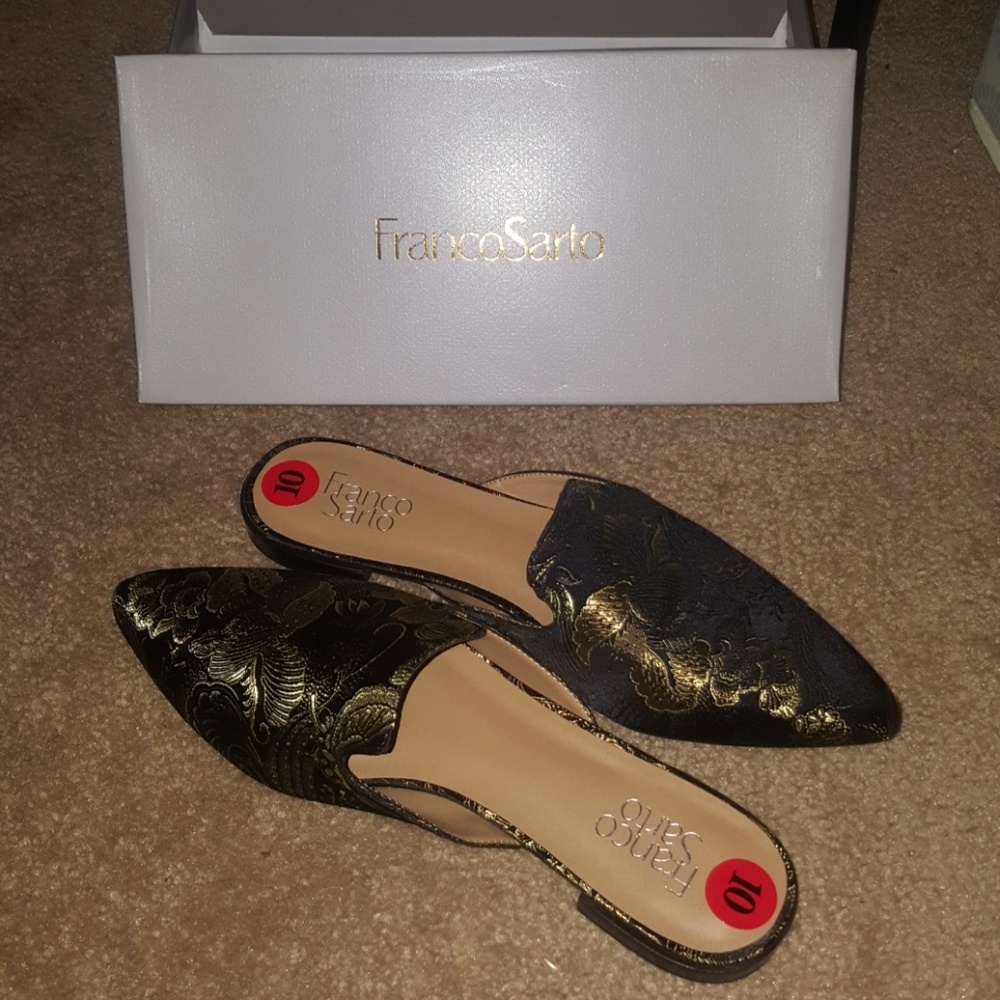 Franco Sarto floral mule size 10